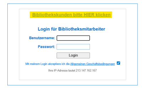 Bibliothekskundenlogin